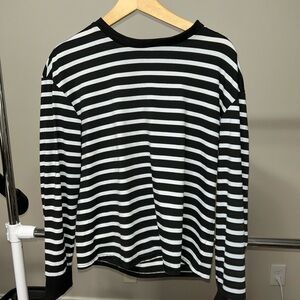 Black and White Striped Shirt